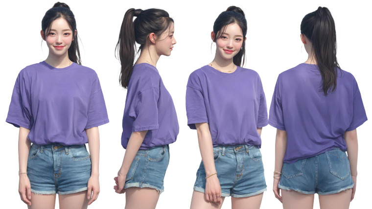 Korean Woman Character Vinyl Car Decal Sticker – Waterproof & UV-Resistant 5.4