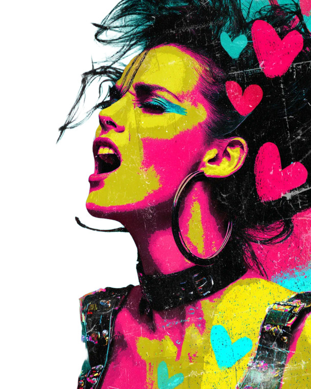 Retro Singer Portrait V2 Vinyl Car Decal Sticker – Waterproof & UV-Resistant 4.0"