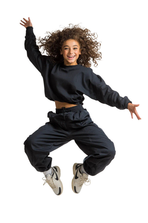 Joyful Jumping Girl Vinyl Car Decal Sticker – Waterproof & UV-Resistant 8.96"