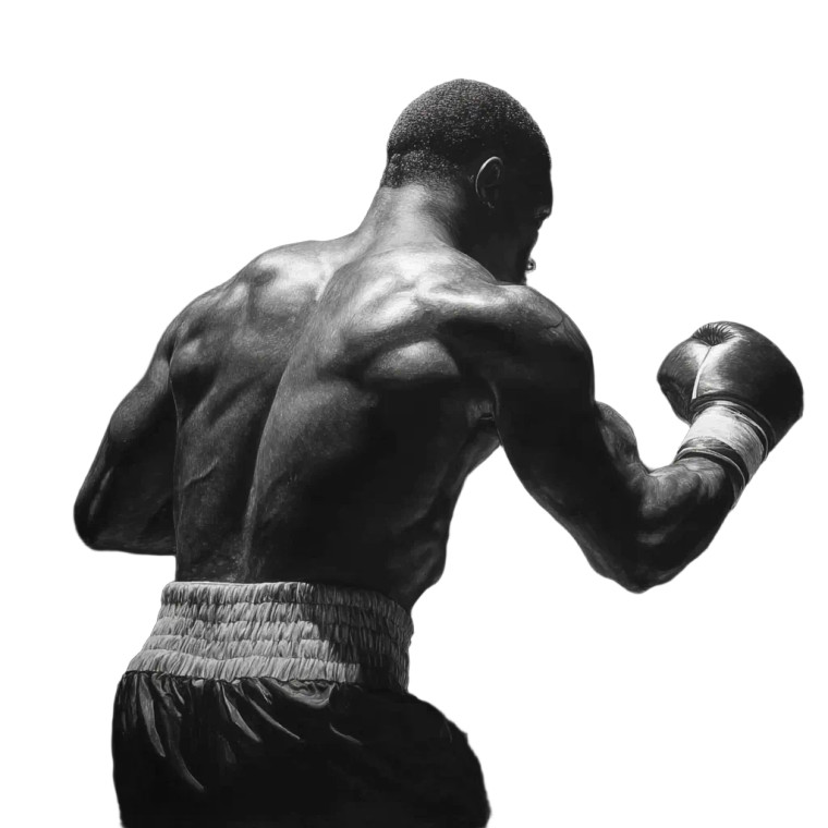 Boxer Back Muscles Vinyl Car Decal Sticker – Waterproof & UV-Resistant 3.4133333333333336"