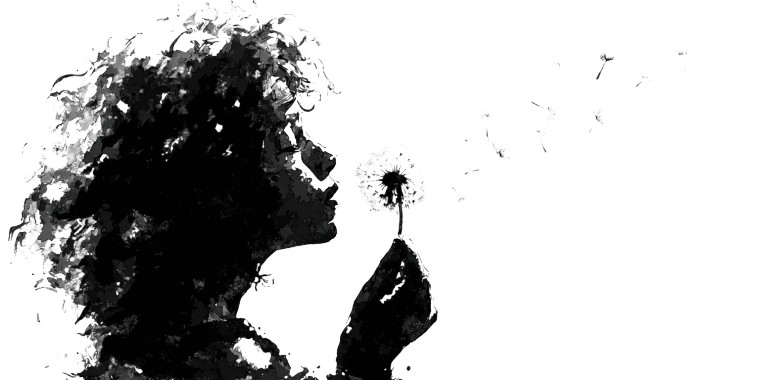 Dandelion Girl V2 Vinyl Car Decal Sticker – Waterproof & UV-Resistant 5.12"