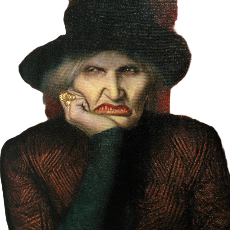 Old Spinster Vinyl Car Decal Sticker – Waterproof & UV-Resistant 3.4133333333333336"