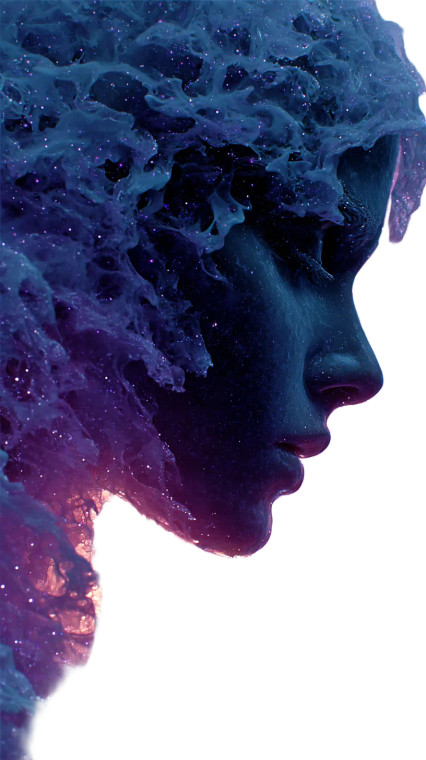 Cosmic Silhouette Vinyl Car Decal Sticker – Waterproof & UV-Resistant 9.706666666666667"