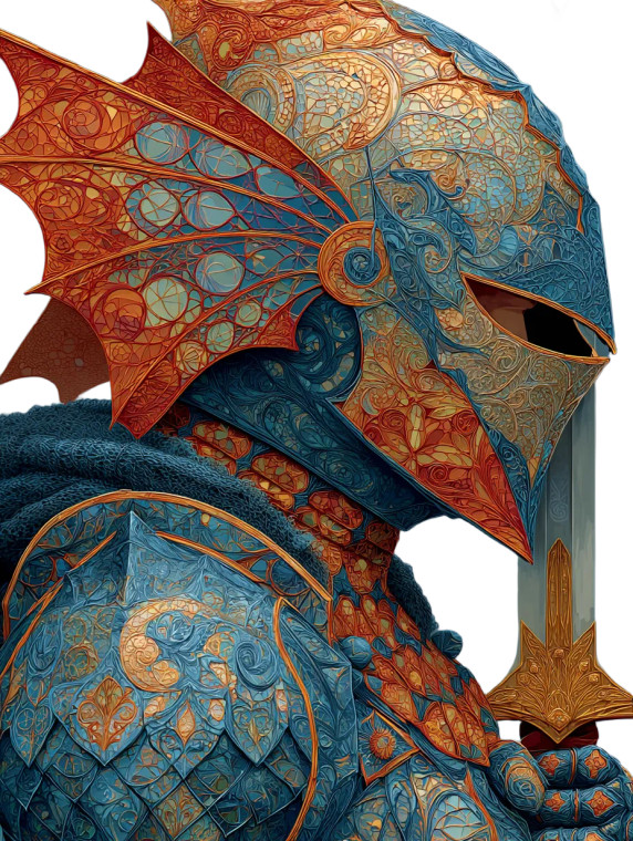 Dragon Scale Knight Vinyl Car Decal Sticker – Waterproof & UV-Resistant 4.1066666666666665"