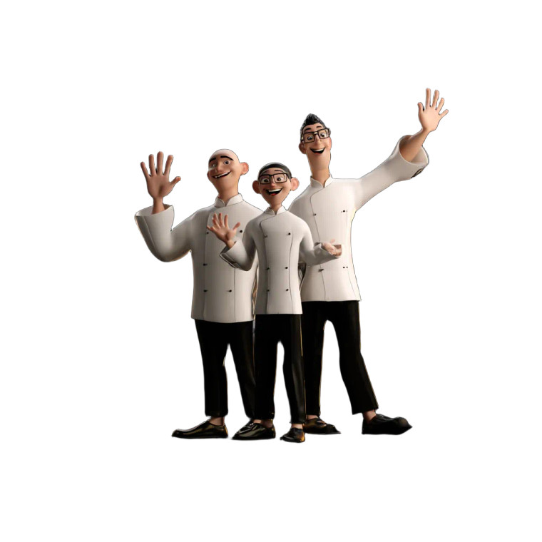 Pixar Restaurant Crew Vinyl Car Decal Sticker – Waterproof & UV-Resistant 6.826666666666667"