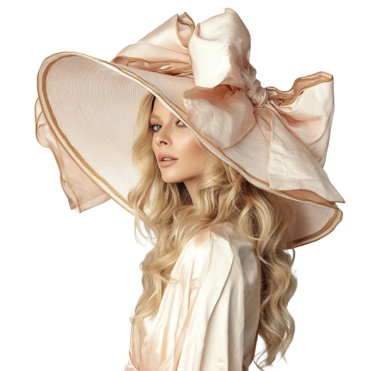 Blonde Supermodel Hat Vinyl Car Decal Sticker – Waterproof & UV-Resistant 3.4133333333333336"