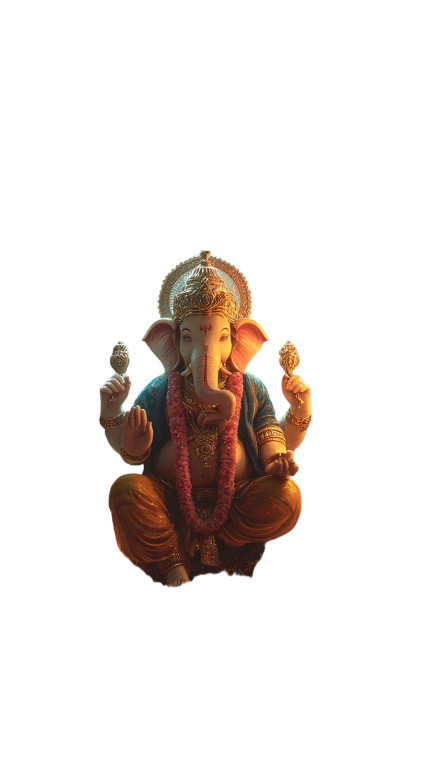 Lord Ganesha Serenity Vinyl Car Decal Sticker – Waterproof & UV-Resistant 9.706666666666667"