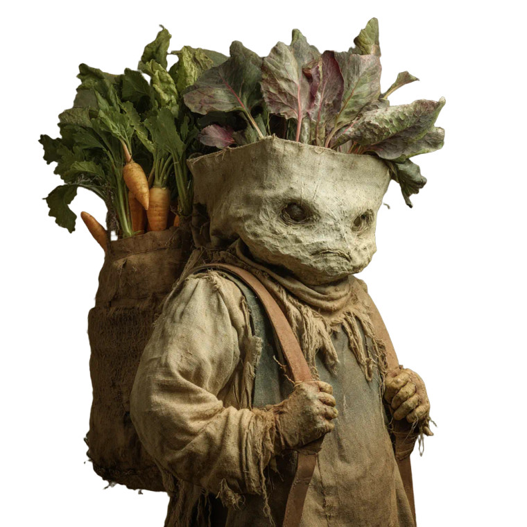 Vegetable Monster Vinyl Car Decal Sticker – Waterproof & UV-Resistant 3.4133333333333336"