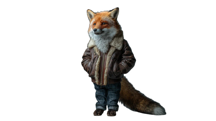 Fox In Jacket Vinyl Car Decal Sticker – Waterproof & UV-Resistant 5.4 Fox In Jacket Vinyl Car Decal Sticker – Waterproof & UV-Resistant 5.4