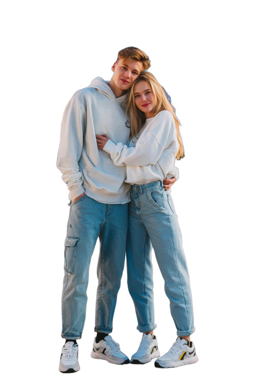 Young Slavic Couple Vinyl Car Decal Sticker – Waterproof & UV-Resistant 8.96"