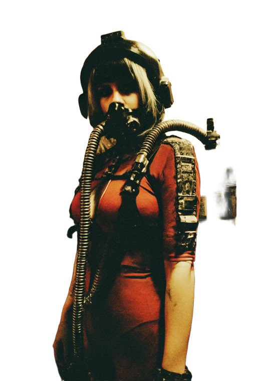 Atompunk Princess V2 Vinyl Car Decal Sticker – Waterproof & UV-Resistant 8.96"