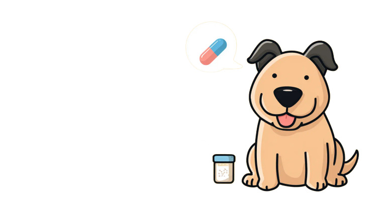 Happy Probiotic Dog Vinyl Car Decal Sticker – Waterproof & UV-Resistant 2.72"