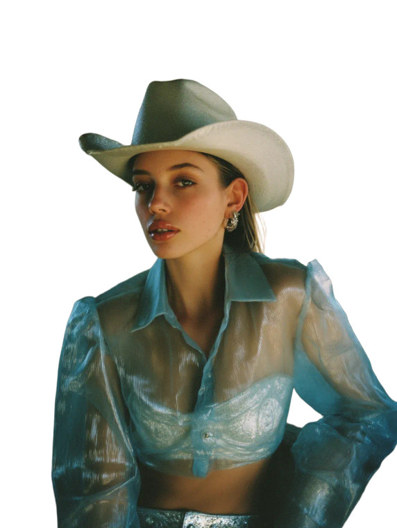 Desert Fashion Editorial Vinyl Car Decal Sticker – Waterproof & UV-Resistant 8.213333333333333"