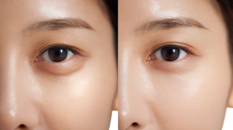 Eye Puffiness Comparison Vinyl Car Decal Sticker – Waterproof & UV-Resistant 2.72"