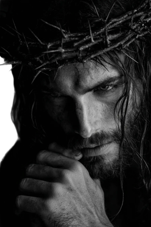 Jesus With Thorns V4 Vinyl Car Decal Sticker – Waterproof & UV-Resistant 8.96"