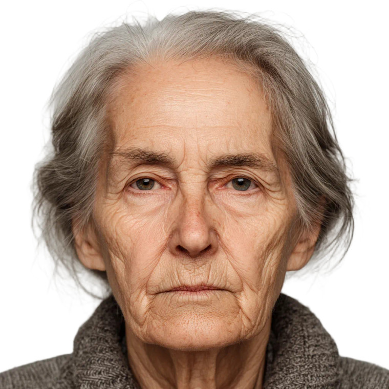 Unhappy Elderly Woman Vinyl Car Decal Sticker – Waterproof & UV-Resistant 3.4133333333333336"