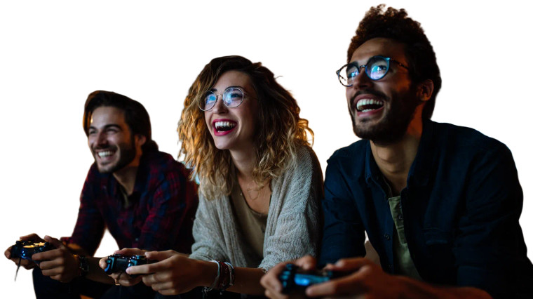 Gaming Friends Vinyl Car Decal Sticker – Waterproof & UV-Resistant 5.4