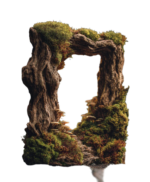 Fantastical Driftwood Frame Vinyl Car Decal Sticker – Waterproof & UV-Resistant 8.0"