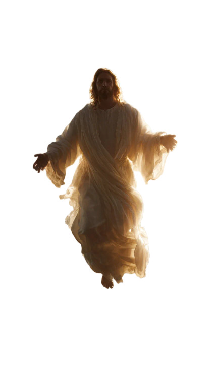 Ascending Jesus Christ V5 Vinyl Car Decal Sticker – Waterproof & UV-Resistant 9.706666666666667"
