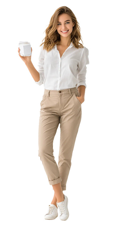 Smiling Office Worker V11 Vinyl Car Decal Sticker – Waterproof & UV-Resistant 10.2