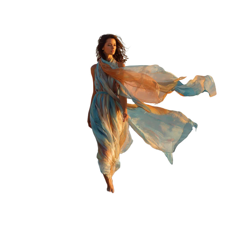 Stylish Seaside Woman V2 Vinyl Car Decal Sticker – Waterproof & UV-Resistant 3.4133333333333336"