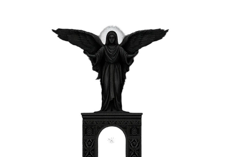 Celestial Angel V20 Vinyl Car Decal Sticker – Waterproof & UV-Resistant 2.986666666666667"