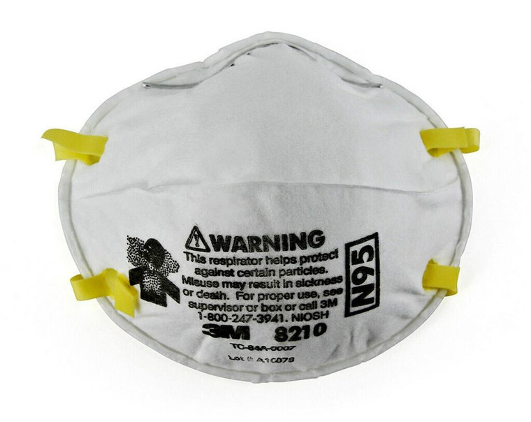 3M N95 Rated Respirator | NIOSH Approved, Dual Headbands, Cushioning Nose Foam | Lightweight & Comfortable | For Airborne Biological Particles, Assembly, Cleaning