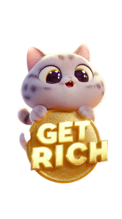 Chubby Rich Cat Vinyl Car Decal Sticker – Waterproof & UV-Resistant 4.8533333333333335"