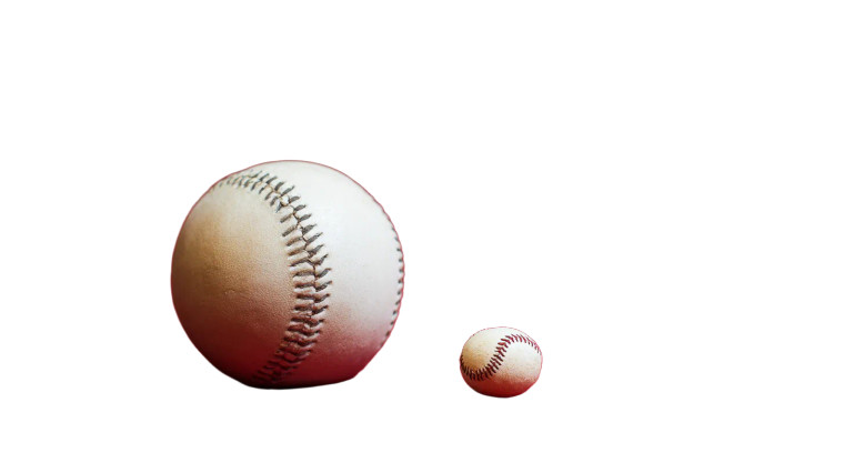 Baseballs On Red Vinyl Car Decal Sticker – Waterproof & UV-Resistant 5.4