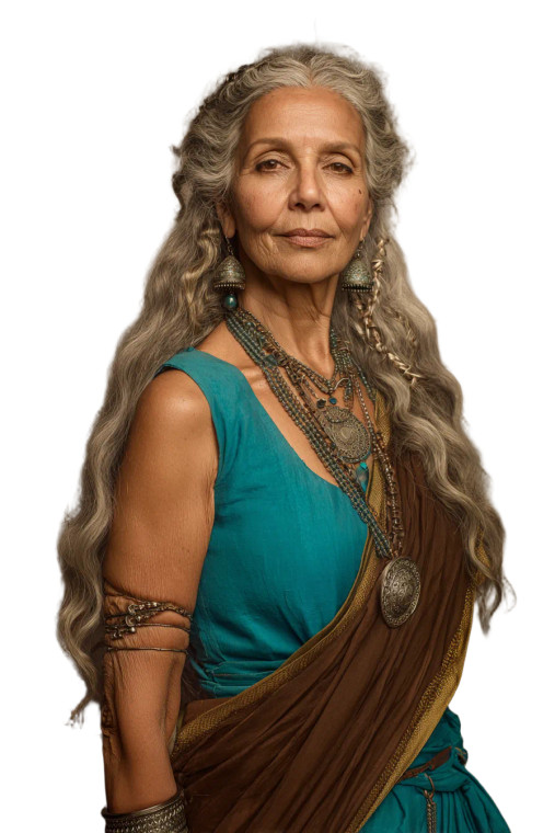 Regal Indian Matriarch Vinyl Car Decal Sticker – Waterproof & UV-Resistant 4.4