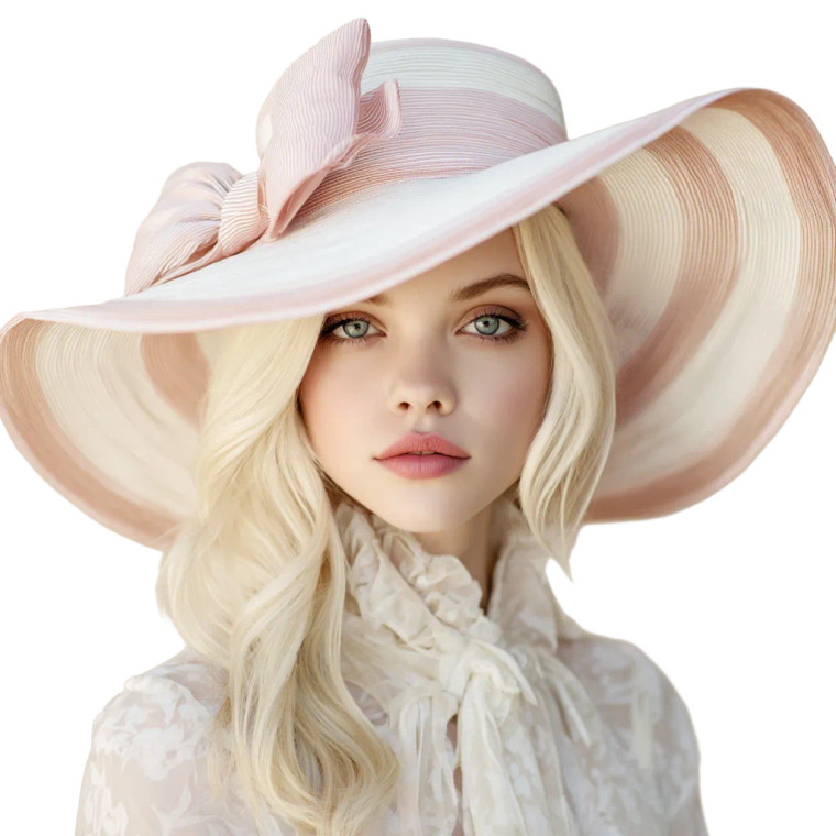 Blonde Supermodel Hat V2 Vinyl Car Decal Sticker – Waterproof & UV-Resistant 3.4133333333333336"