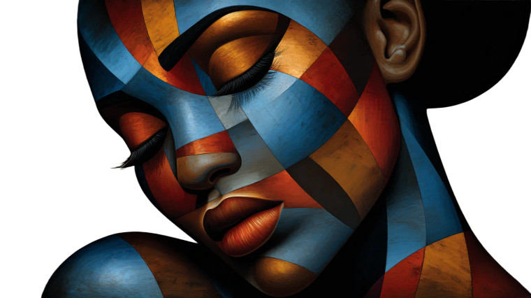 Abstract Goddess Vinyl Car Decal Sticker – Waterproof & UV-Resistant 5.4