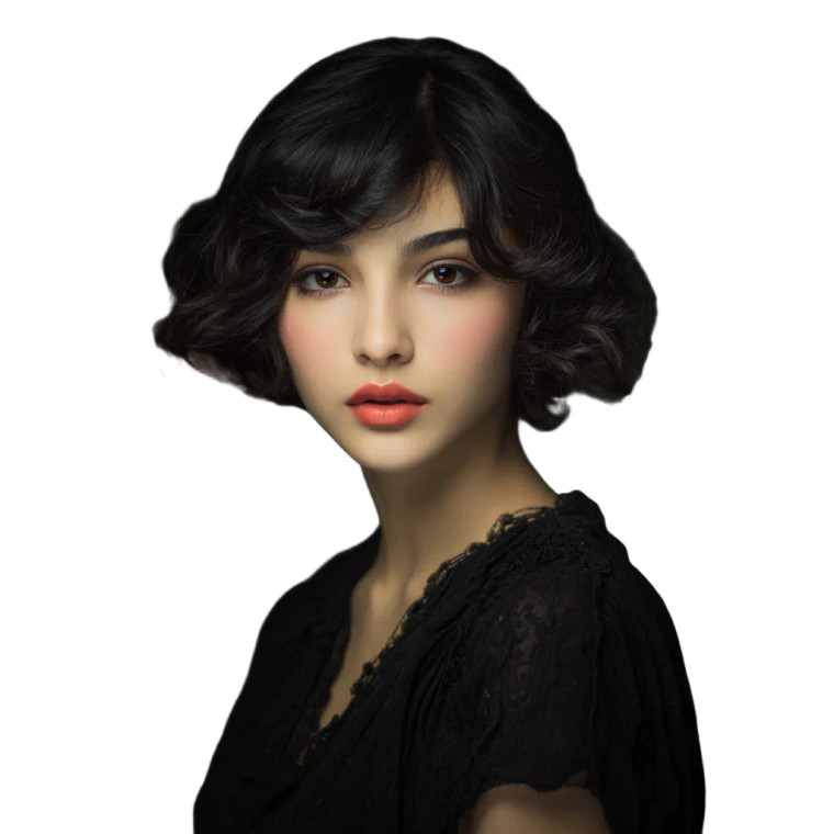 Beautiful Woman Portrait V43 Vinyl Car Decal Sticker – Waterproof & UV-Resistant 6.826666666666667"