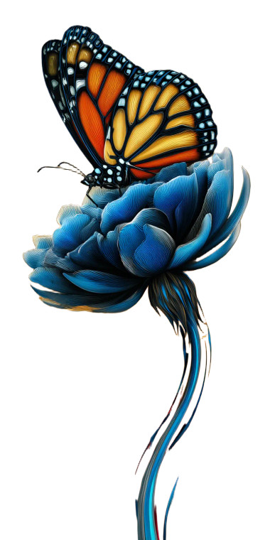 Alien Butterfly Bloom V3 Vinyl Car Decal Sticker – Waterproof & UV-Resistant 5.12"