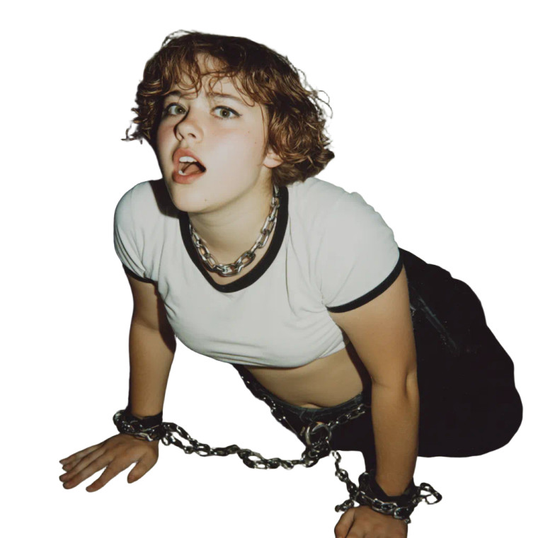 Chained Figure Yelling Vinyl Car Decal Sticker – Waterproof & UV-Resistant 3.4133333333333336"