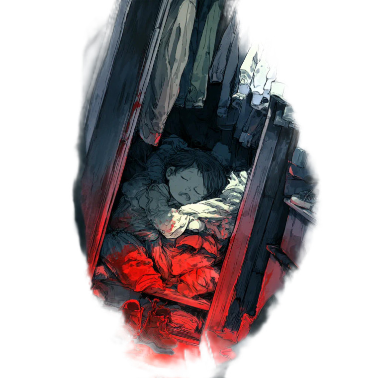 Sleeping Anime Infant V2 Vinyl Car Decal Sticker – Waterproof & UV-Resistant 3.4133333333333336"