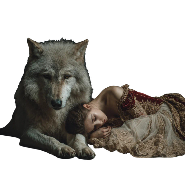 Dancer And Wolf Vinyl Car Decal Sticker – Waterproof & UV-Resistant 6.826666666666667" Dancer And Wolf Vinyl Car Decal Sticker – Waterproof & UV-Resistant 6.826666666666667"