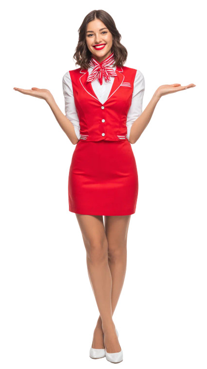 Latina Flight Attendant Vinyl Car Decal Sticker – Waterproof & UV-Resistant 9.706666666666667"