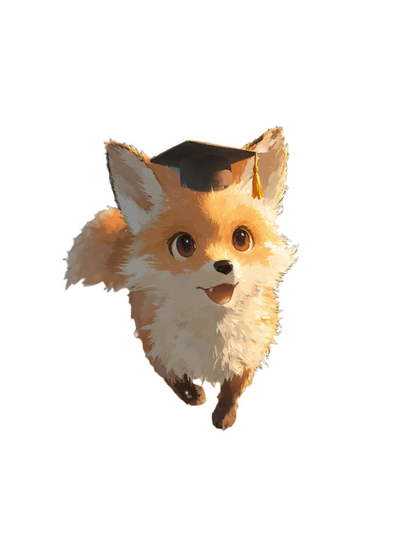 Fox On Book Vinyl Car Decal Sticker – Waterproof & UV-Resistant 4.1066666666666665"