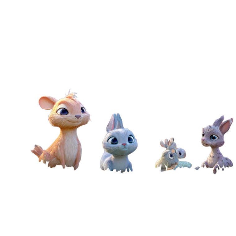 Cartoon Animals Playing Vinyl Car Decal Sticker – Waterproof & UV-Resistant 3.4133333333333336"