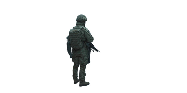 Cyber Defense Soldier Vinyl Car Decal Sticker – Waterproof & UV-Resistant 2.56"