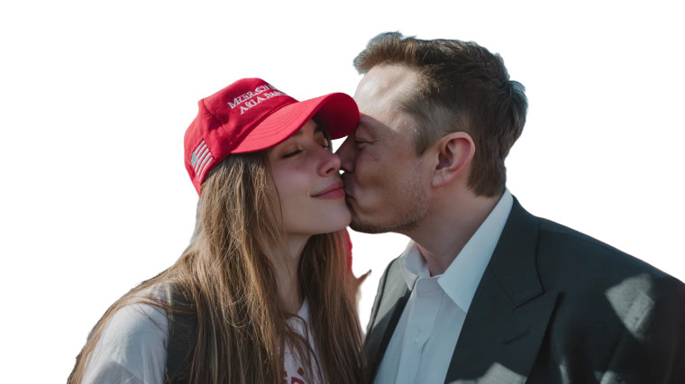 Elon Musk Kissing Vinyl Car Decal Sticker – Waterproof & UV-Resistant 2.72"