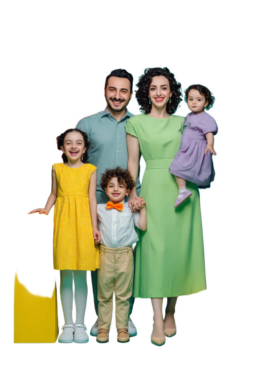 Armenian Family Portrait Vinyl Car Decal Sticker – Waterproof & UV-Resistant 8.96"