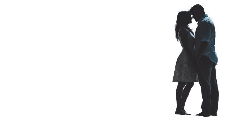 Couple Embracing V2 Vinyl Car Decal Sticker – Waterproof & UV-Resistant 5.4