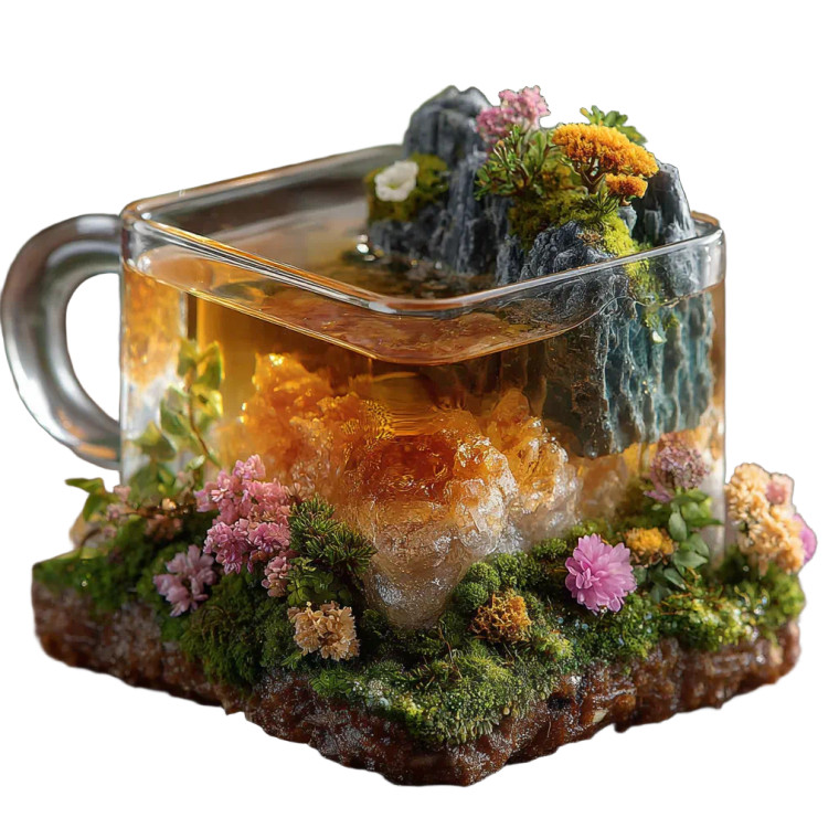 Bonsai Tea Cup Vinyl Car Decal Sticker – Waterproof & UV-Resistant 3.4133333333333336"