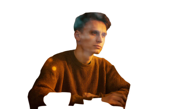 Studying Young Man V2 Vinyl Car Decal Sticker – Waterproof & UV-Resistant 5.4