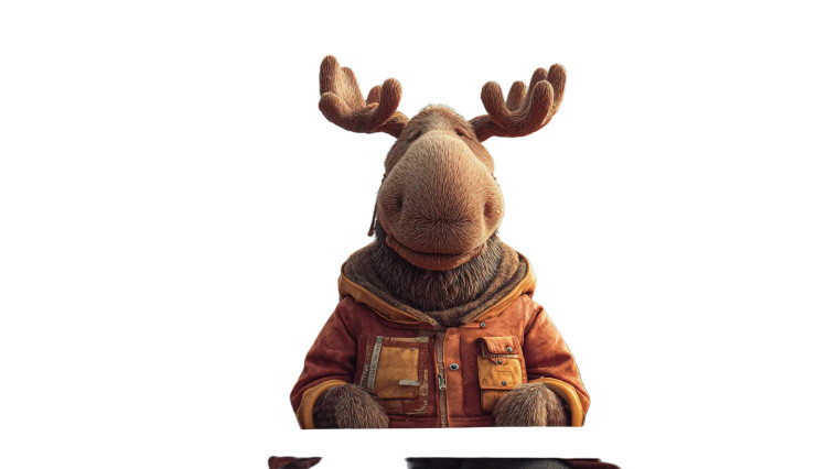 Kind Moose Boating Vinyl Car Decal Sticker – Waterproof & UV-Resistant 2.72"