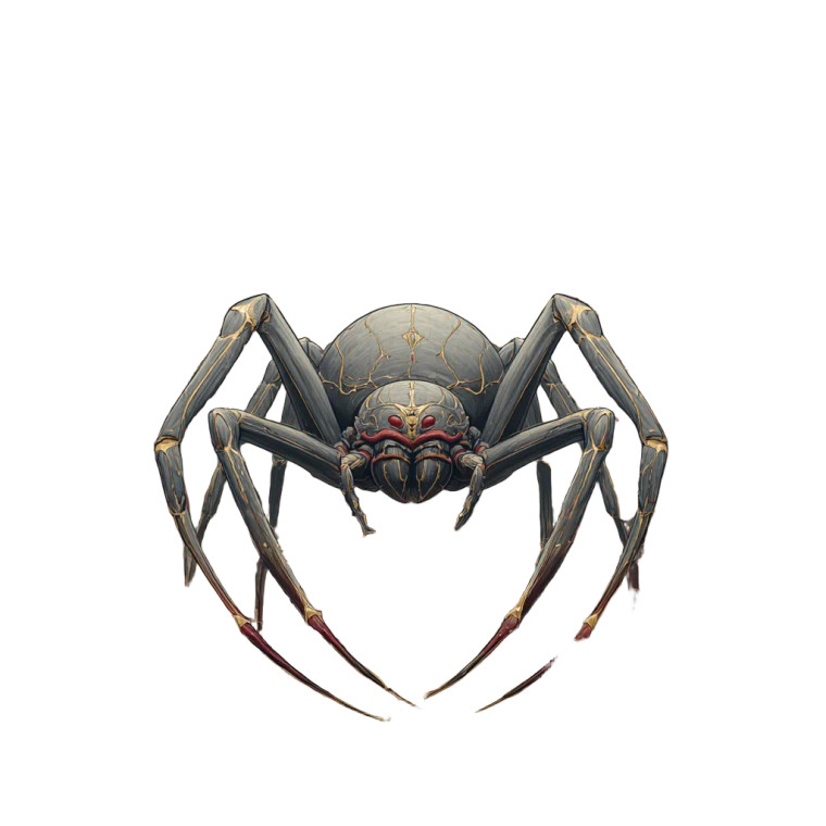 Jorōgumo Spider Vinyl Car Decal Sticker – Waterproof & UV-Resistant 6.826666666666667"