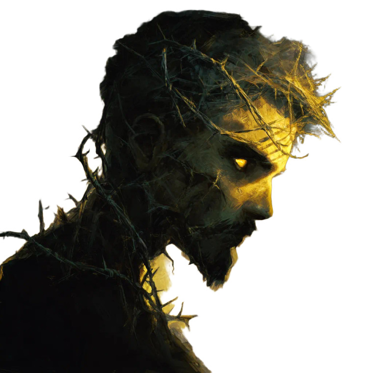 Thorny Emaciated Man Vinyl Car Decal Sticker – Waterproof & UV-Resistant 3.4133333333333336"