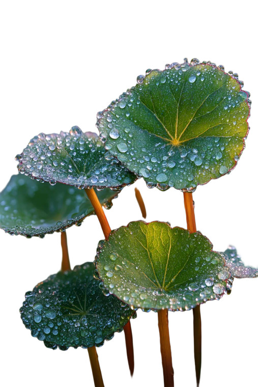 Dewy Centella Leaves Vinyl Car Decal Sticker – Waterproof & UV-Resistant 8.96"